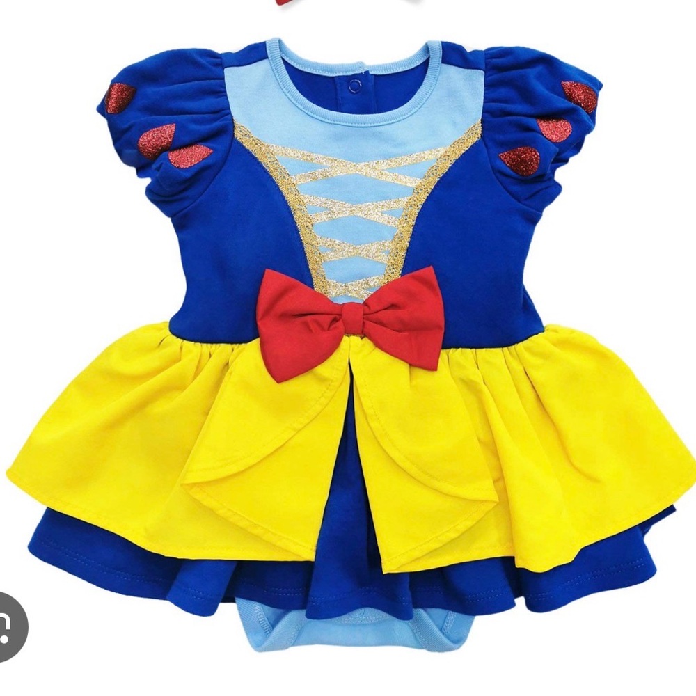Disney baby Snow White Halloween Costume dress up Set bundle lot 18 24 month